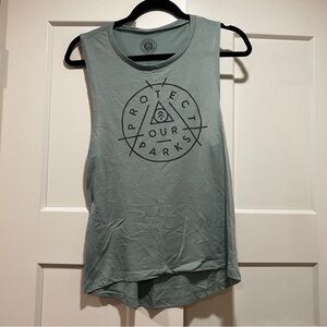 Parks Project Sage Green Graphic Muscle Tank